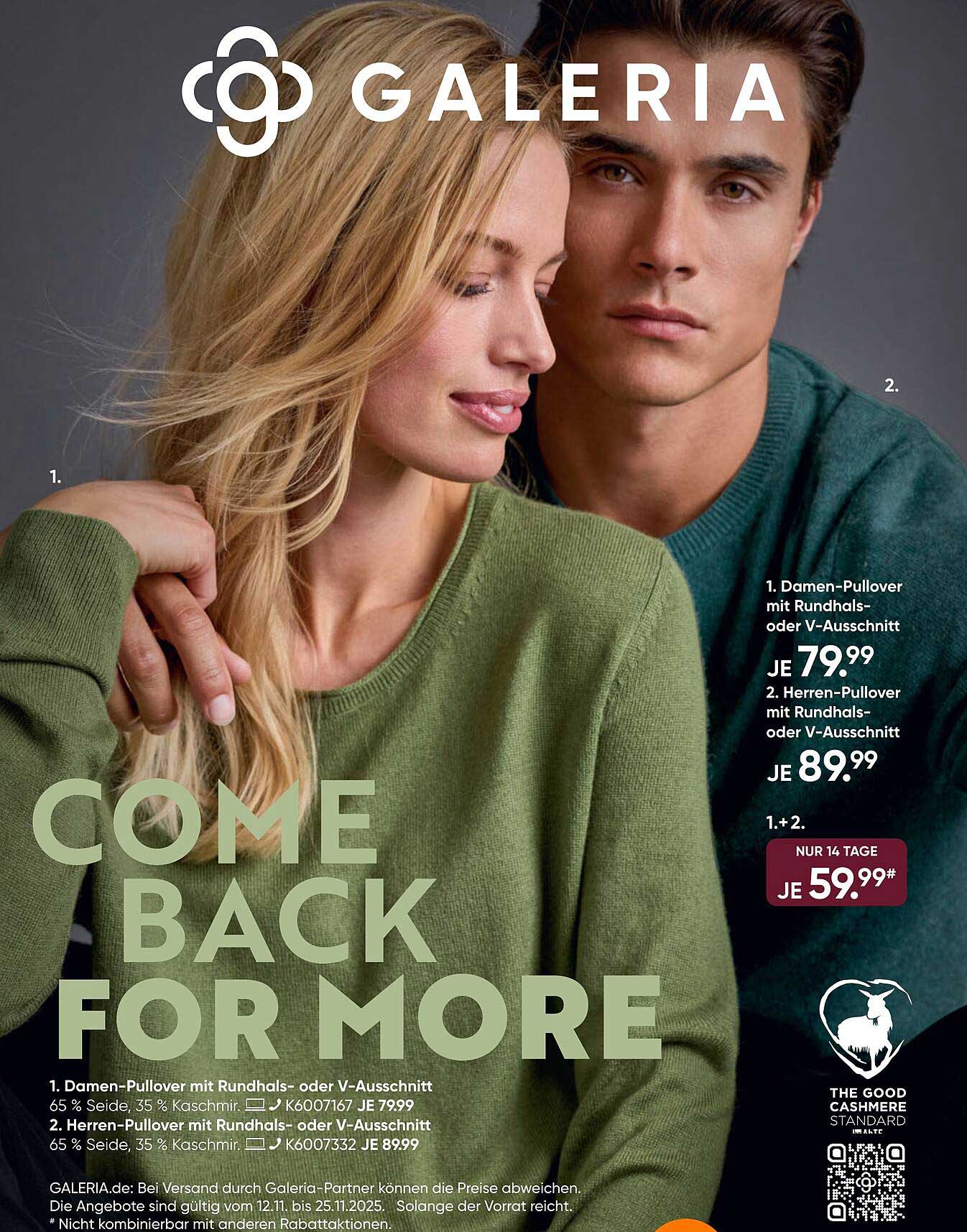 Damen-Pullover mit Rundhals- oder V-Ausschnitt und Herren-Pullover mit Rundhals- oder V-Ausschnitt