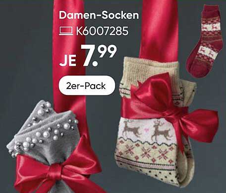 Damen-Socken 2er-Pack