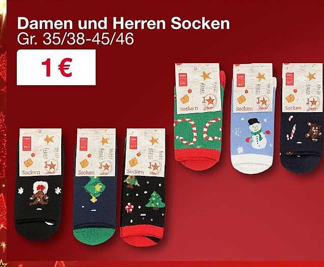 Damen und Herren Socken Gr. 35/38-45/46