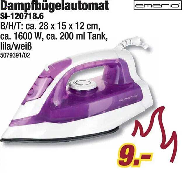 Dampfbügeleisen Emerio SI-120718.6