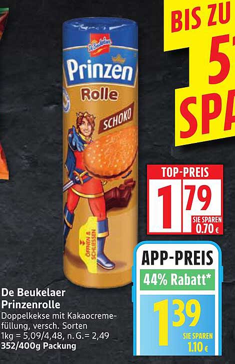 De Beukelaer Prinzenrolle Schoko