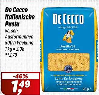 De Cecco italienische Pasta 500 g