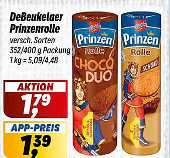 DeBeukelaer Prinzenrolle versch. Sorten 352/400 g Packung