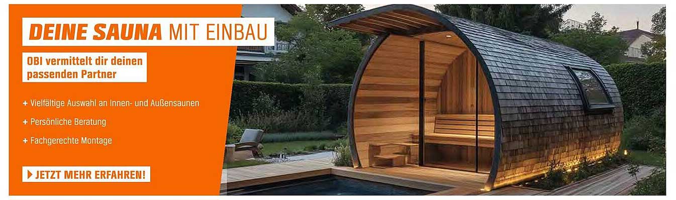Deine Sauna mit Einbau