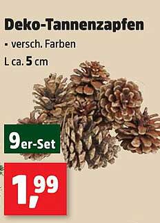 Deko-Tannenzapfen 9er-Set