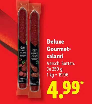 Deluxe Gourmet-Salami - Verschiedene Sorten, 250 g