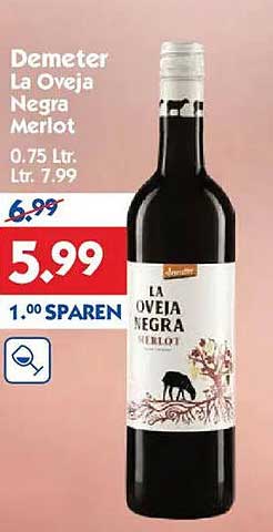 Demeter La Oveja Negra Merlot 0,75 L