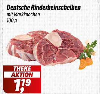 Deutsche Rinderbeinscheiben mit Markknochen