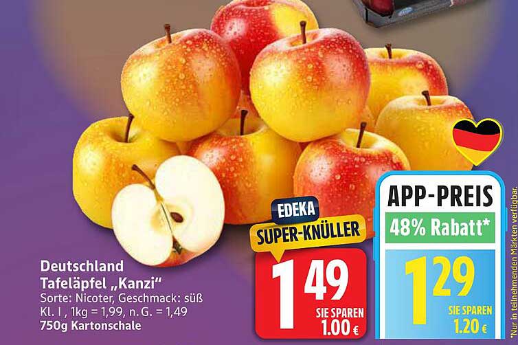 Deutschland Tafeläpfel 'Kanzi'
