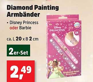 Diamond Painting Armbänder - Disney Princess oder Barbie