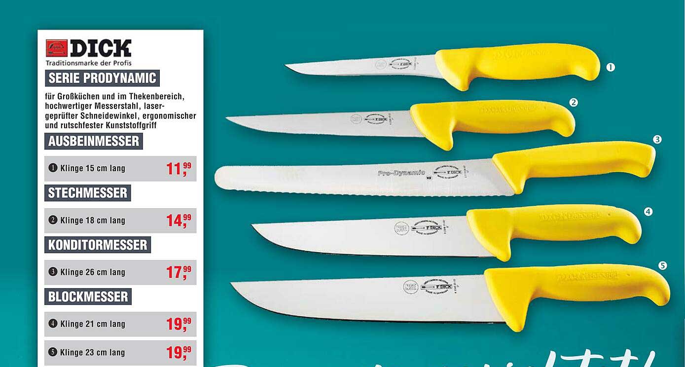 DICK ProDynamic Messer-Serie – Präzise Schnittkunst für Ihre Küche