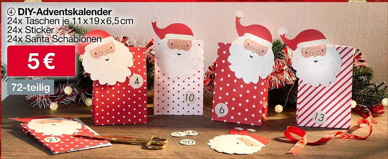 DIY-Adventskalender 72-teilig