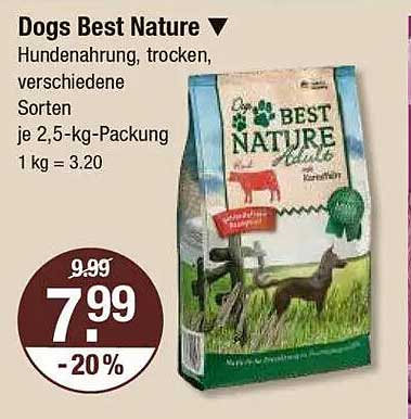 Dogs Best Nature Hundenahrung, trocken, verschiedene Sorten