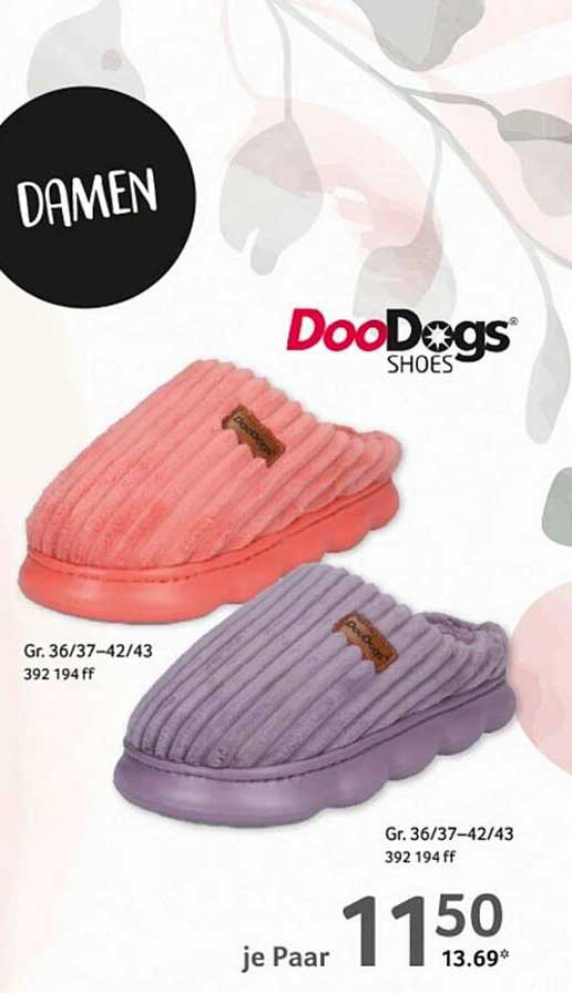 DooDogs Damen Hausschuhe - je Paar