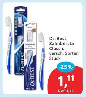 Dr. Best Zahnbürste Classic versch. Sorten