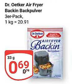 Dr. Oetker Air Fryer Backpulver 3er-Pack