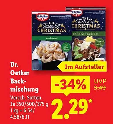 Dr. Oetker Backmischung - The Taste of Christmas