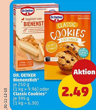 Dr. Oetker Bienenstich und Classic Cookies im Angebot