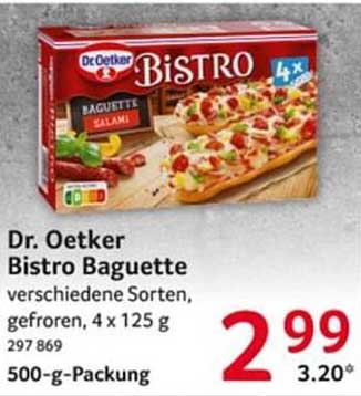 Dr. Oetker Bistro Baguette - verschiedene Sorten, gefroren, 4 x 125 g