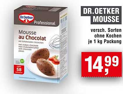Dr. Oetker Mousse au Chocolat 1 kg Packung