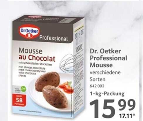 Dr. Oetker Professional Mousse au Chocolat - Verschiedene Sorten