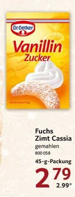 Dr. Oetker Vanillin Zucker 45-g-Packung