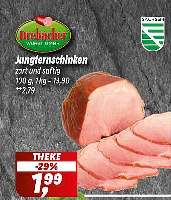 Drebacher Jungfernschinken - zart und saftig