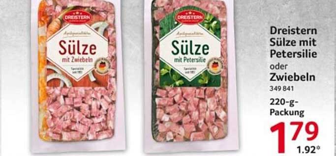 Dreistern Sülze mit Petersilie oder Zwiebeln 220-g-Packung