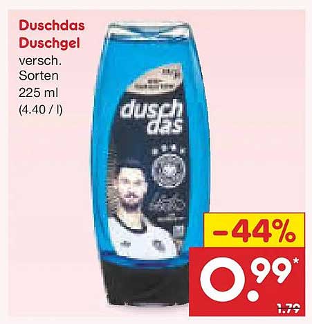 Duschdas Duschgel 225 ml - Verschiedene Sorten