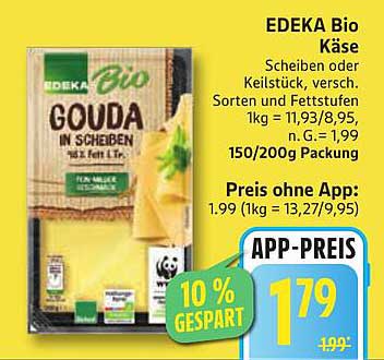EDEKA Bio Gouda in Scheiben
