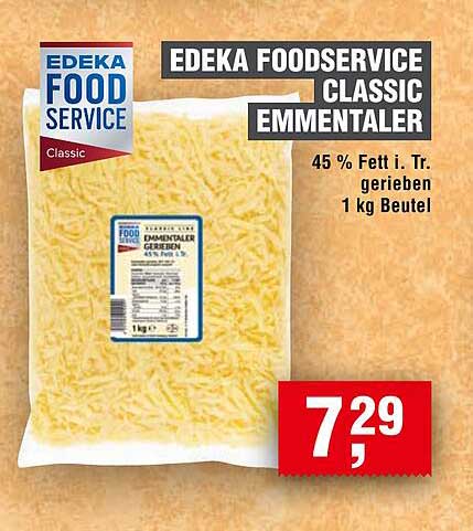 EDEKA FOOD SERVICE CLASSIC EMMENTALER 1 kg Beutel