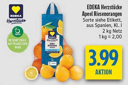 EDEKA Herzstücke ApeeL Riesenen oranges 2 kg