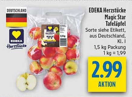 EDEKA Herzstücke Magic Star Tafeläpfel