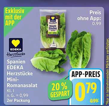 EDEKA Herzstücke Mini-Romanasalat 2er Packung