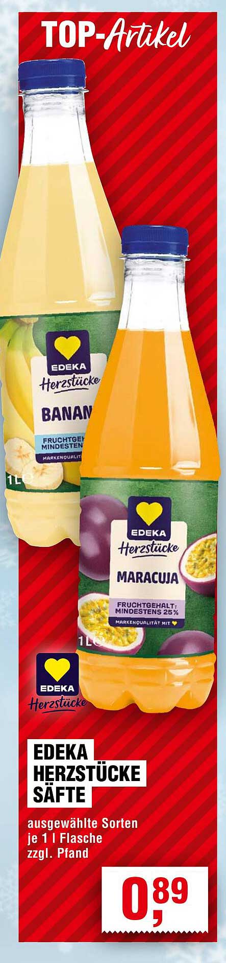 EDEKA Herzstücke Säfte - Ausgewählte Sorten 1L je Flasche