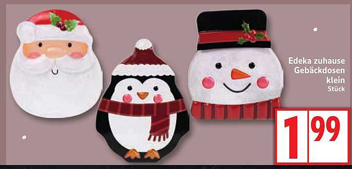 Edeka zuhause Gebäckdosen klein - Weihnachten im Handumdrehen