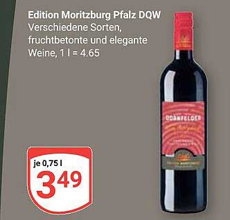 Edition Moritzburg Pfalz DQW - Verschiedene Sorten, fruchtbetonte und elegante Weine (je 0,75 l = 3,49)