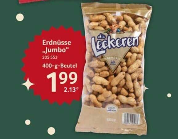 Erdnüsse "Jumbo" 400-g-Beutel