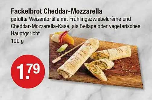 Fackelbrot Cheddar-Mozzarella 100 g