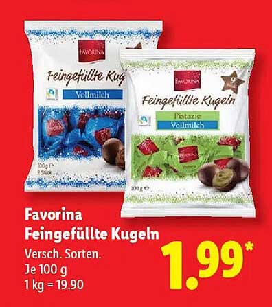 Favorina Feingefüllte Kugeln
