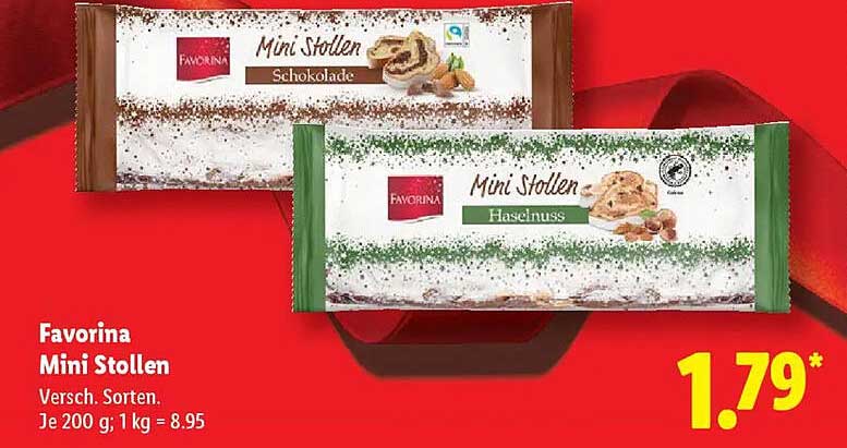 Favorina Mini Stollen - Verschiedene Sorten