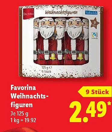 Favorina Weihnachtsfiguren - 9 Stück