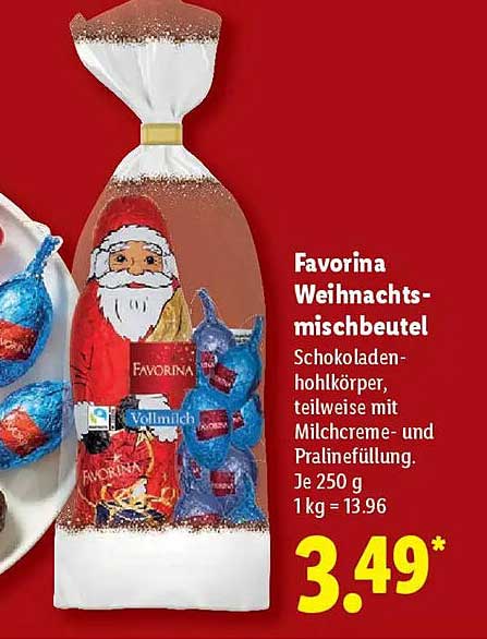 Favorina Weihnachtsmischbeutel