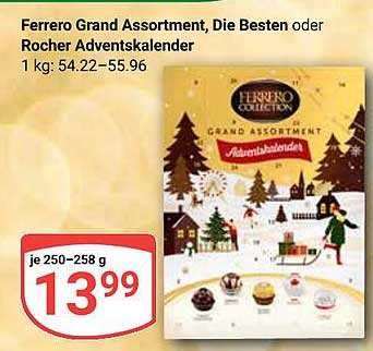 Ferrero Grand Sortiment oder Rocher Adventskalender