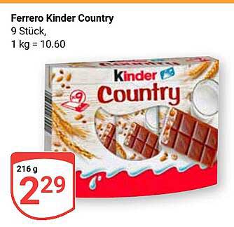 Ferrero Kinder Country, 9 Stück