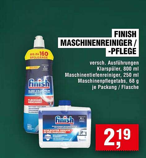 FINISH Maschinenreiniger / -Pflege