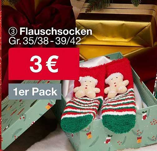 Flauschsocken Gr. 35/38 - 39/42