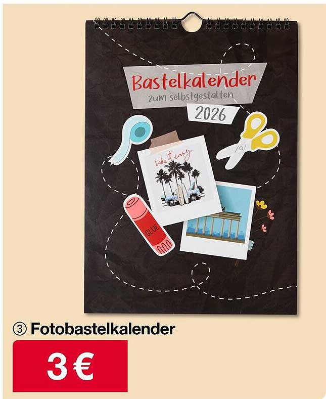 Fotobastelkalender 2026 zum Selbstgestalten