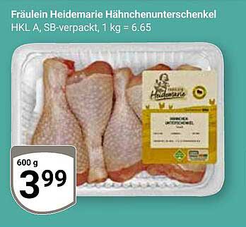 Fräulein Heidemarie Hähnchenunterschenkel 600 g