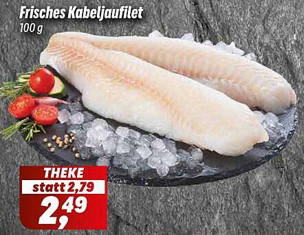 Frisches Kabeljaufilet 100 g